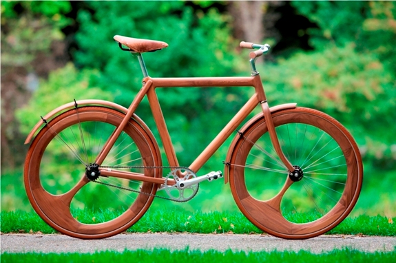 Деревянный велосипед!